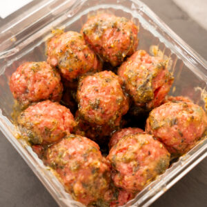 Polpette vitello basilico e rosmarino 400 gr